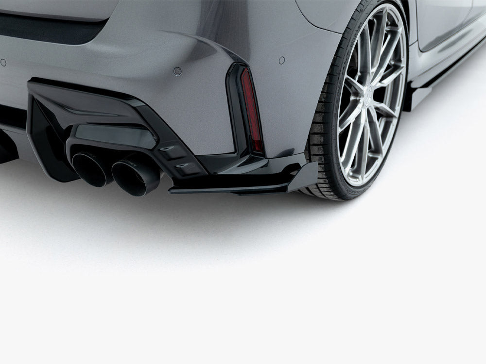 Maxton Design Street Pro Rear Side Splitters V2 + Flaps - BMW M135 F70