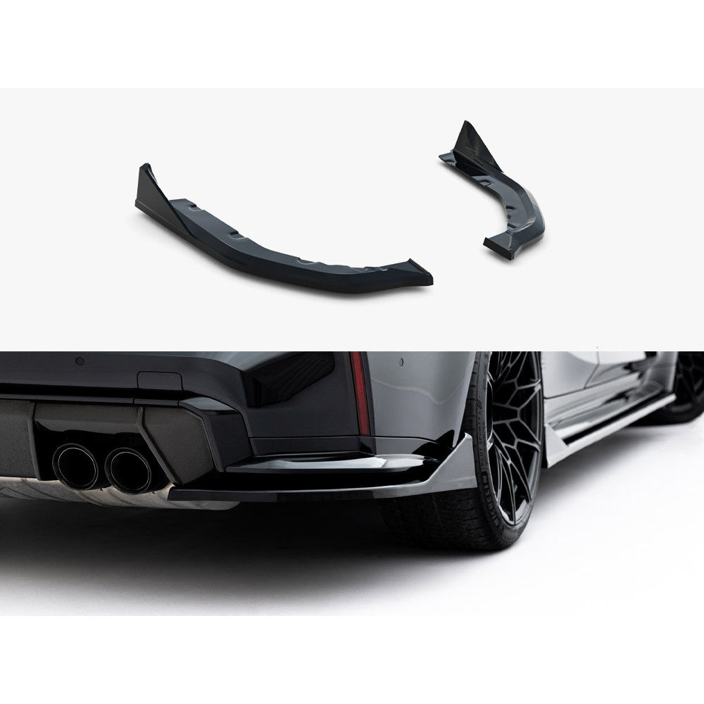 Maxton Design Street Plus Rear Side Splitters V5 - BMW M3 G80/G81