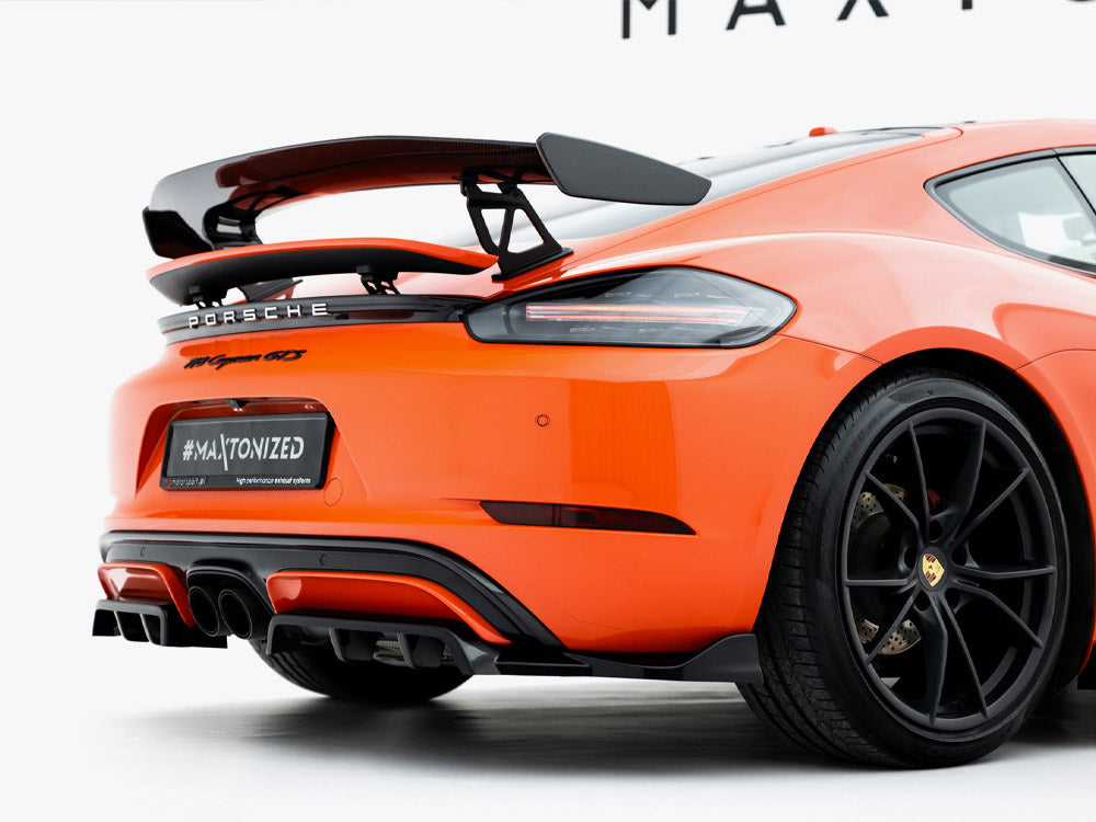 Maxton Design Street Plus Central Rear Splitter - Porsche Boxster/Cayman GTS 718