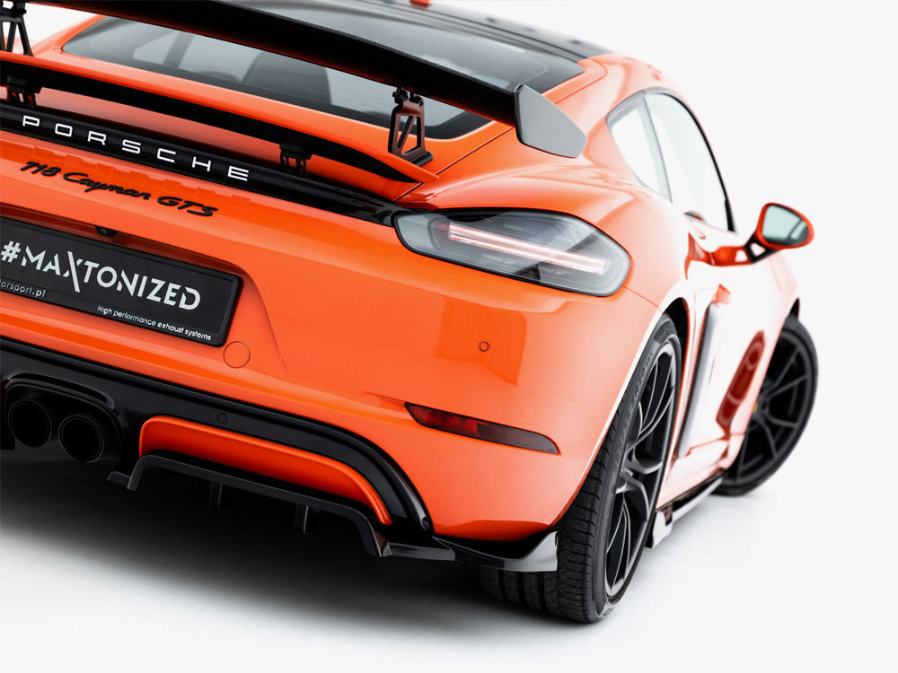 Maxton Design Street Plus Central Rear Splitter - Porsche Boxster/Cayman GTS 718