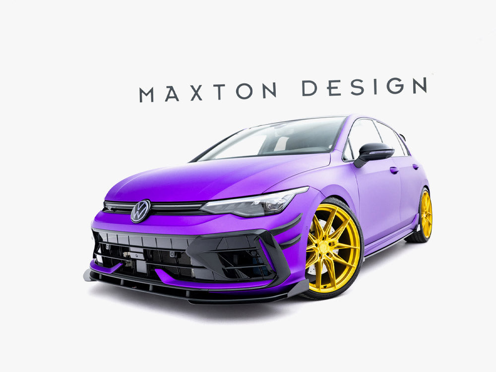 Lame avant Maxton Design Street Pro + ailerons - VW Golf R Mk8.5