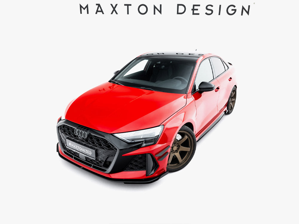 Maxton Design Street Pro Front Splitter + Flaps - Audi RS3 8Y.2