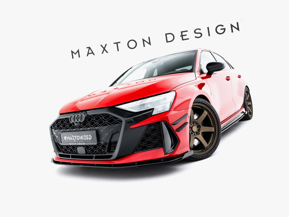 Maxton Design Street Pro Front Splitter + Flaps - Audi RS3 8Y.2
