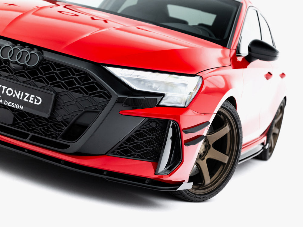 Maxton Design Street Pro Front Splitter + Flaps - Audi RS3 8Y.2