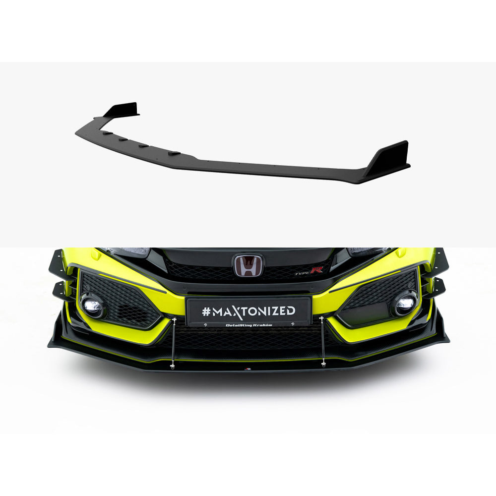 Maxton Design Street Pro Front Splitter V1 - Honda Civic Type R FK8