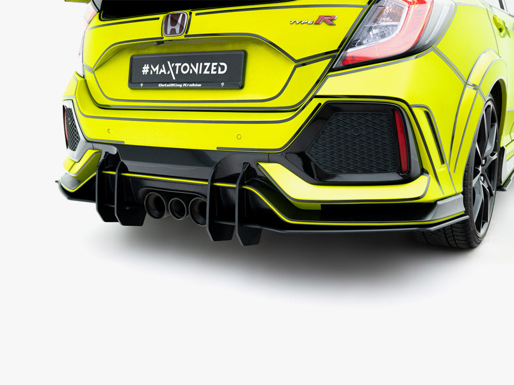 Maxton Design Street Pro Rear Diffuser V2 - Honda Civic Type R FK8