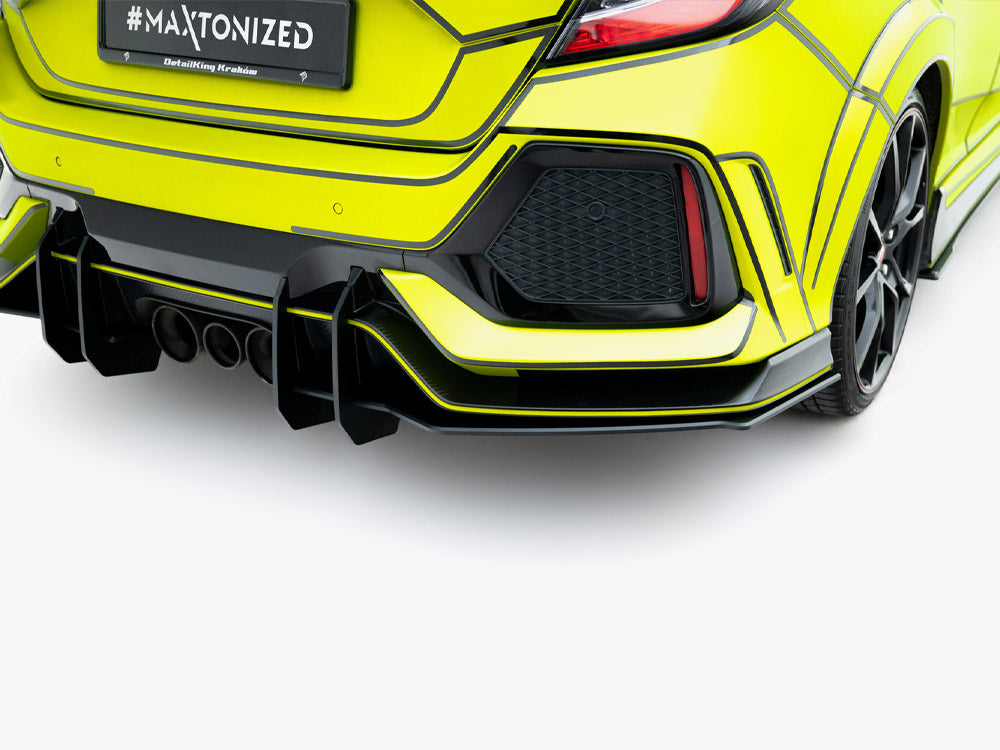 Maxton Design Street Pro Rear Diffuser V2 - Honda Civic Type R FK8