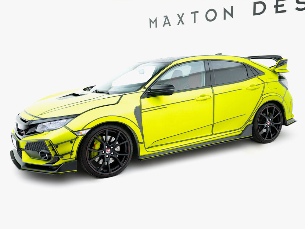 Maxton Design Street Pro Side Skirt Diffusers V2 - Honda Civic Type R FK8