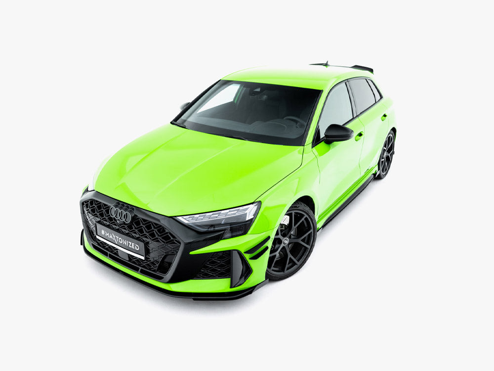 Maxton Design Street Pro Front Splitter + Flaps - Audi RS3 8Y.2