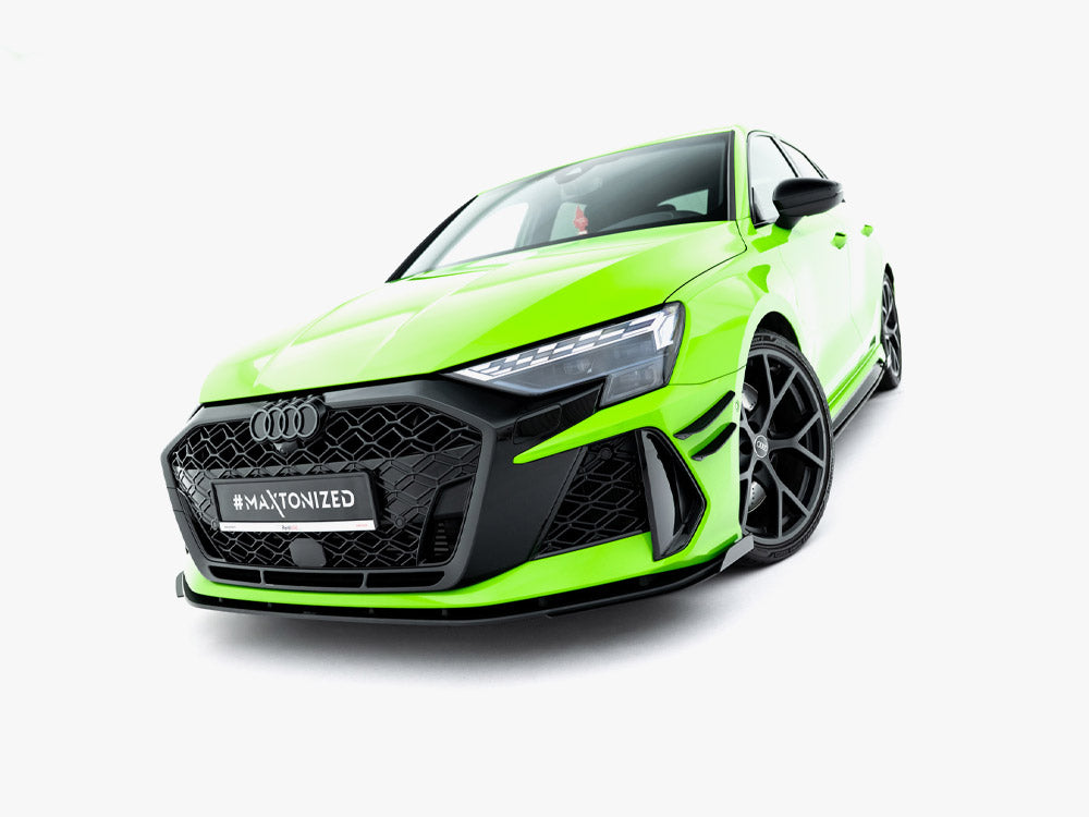 Maxton Design Street Pro Front Splitter + Flaps - Audi RS3 8Y.2