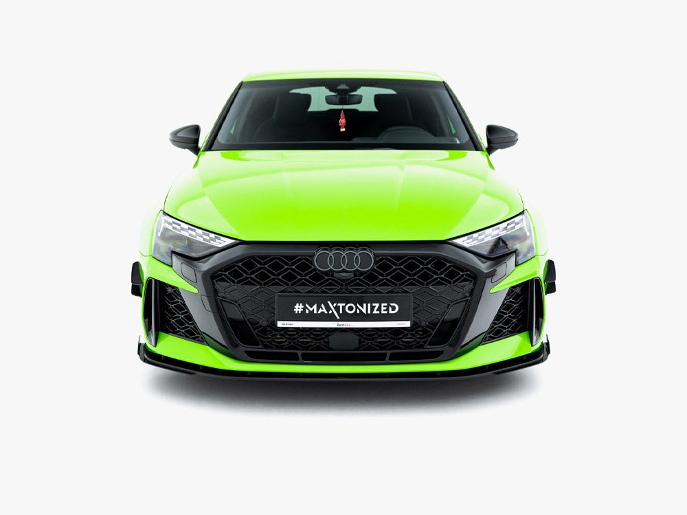 Maxton Design Street Pro Front Splitter + Flaps - Audi RS3 8Y.2