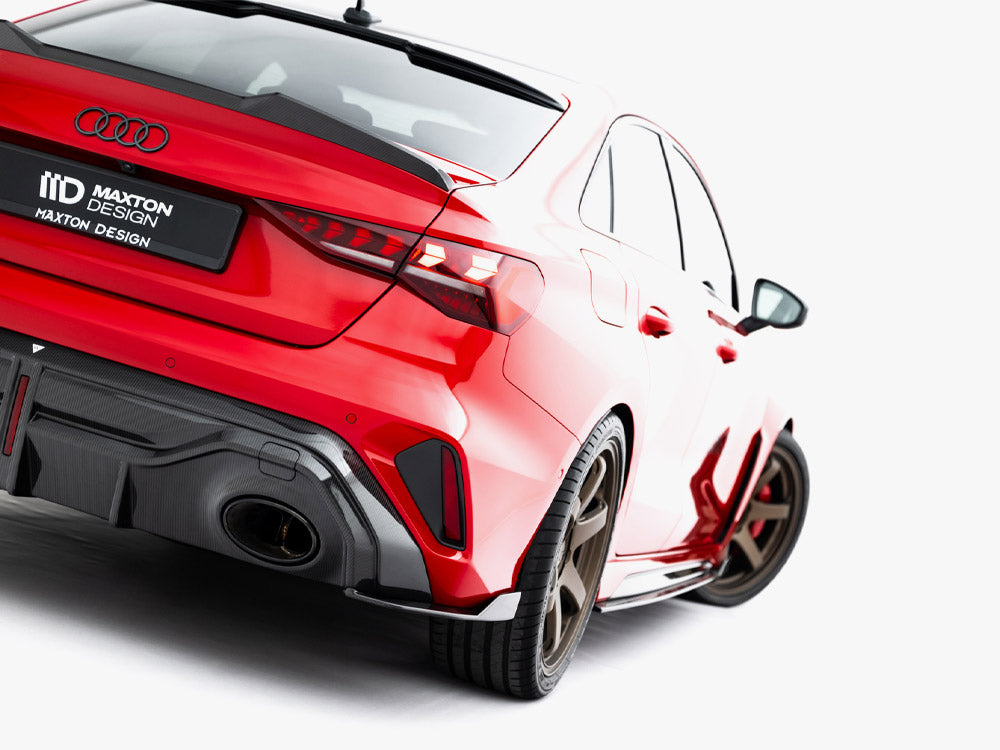 Maxton Design Carbon Fibre Rear Side Splitters - Audi RS3 8Y.2 Saloon