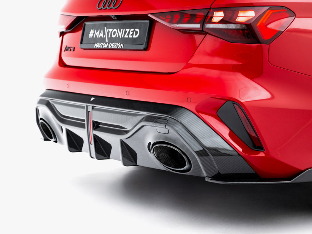 Maxton Design Carbon Fibre Rear Valance - Audi RS3 8Y.2 Saloon