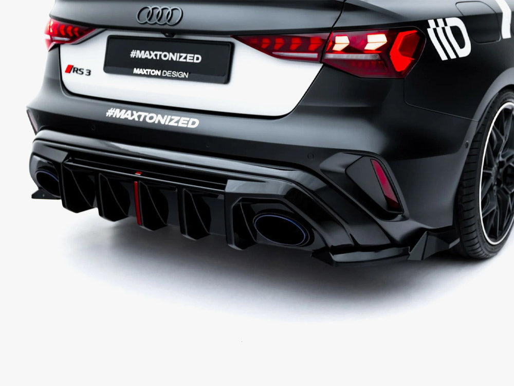 Maxton Design Street Plus Rear Side Splitters V3 - Audi RS3 8Y.2 Saloon