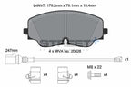 Pagid Racing Street+ Audi S3 8Y Front Performance Brake Pads T8218SP2001