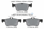 Pagid Racing Street+ Honda Civic Type R FL5 Rear Performance Brake Pads T8237SP2001