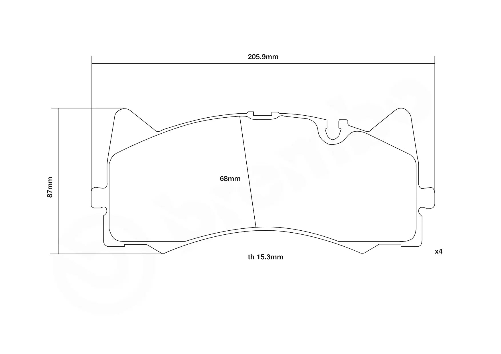 Brembo Sport HP2 Front Brake Pads - 07.D435.19/07.D435.48 - Mercedes AMG GT