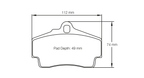 Pastillas de freno traseras Pagid Racing RSL29 - Porsche Boxster/Cayman S/GTS 981