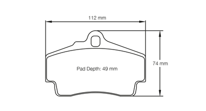 Pagid Racing RSL29 Rear Brake Pads - Porsche Boxster/Cayman S/GTS 2.5 718