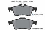 Pagid Racing Street+ Ford Focus ST Mk2 Rear Performance Brake Pads T8057SP2001