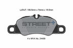 Pagid Racing Street+ Porsche Boxster/Cayman S/GTS 981 Front Performance Brake Pads T8225SP2001