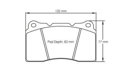 Pagid Racing RSL29 Front Brake Pads - Honda Civic Type R FK2