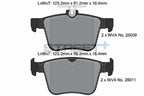 Pagid Racing Street+ Audi S3 8V Rear Performance Brake Pads T8102SP2001