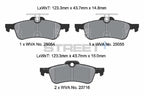 Pagid Racing Street+ Honda Civic Type R FK2 Rear Performance Brake Pads T8196SP2001