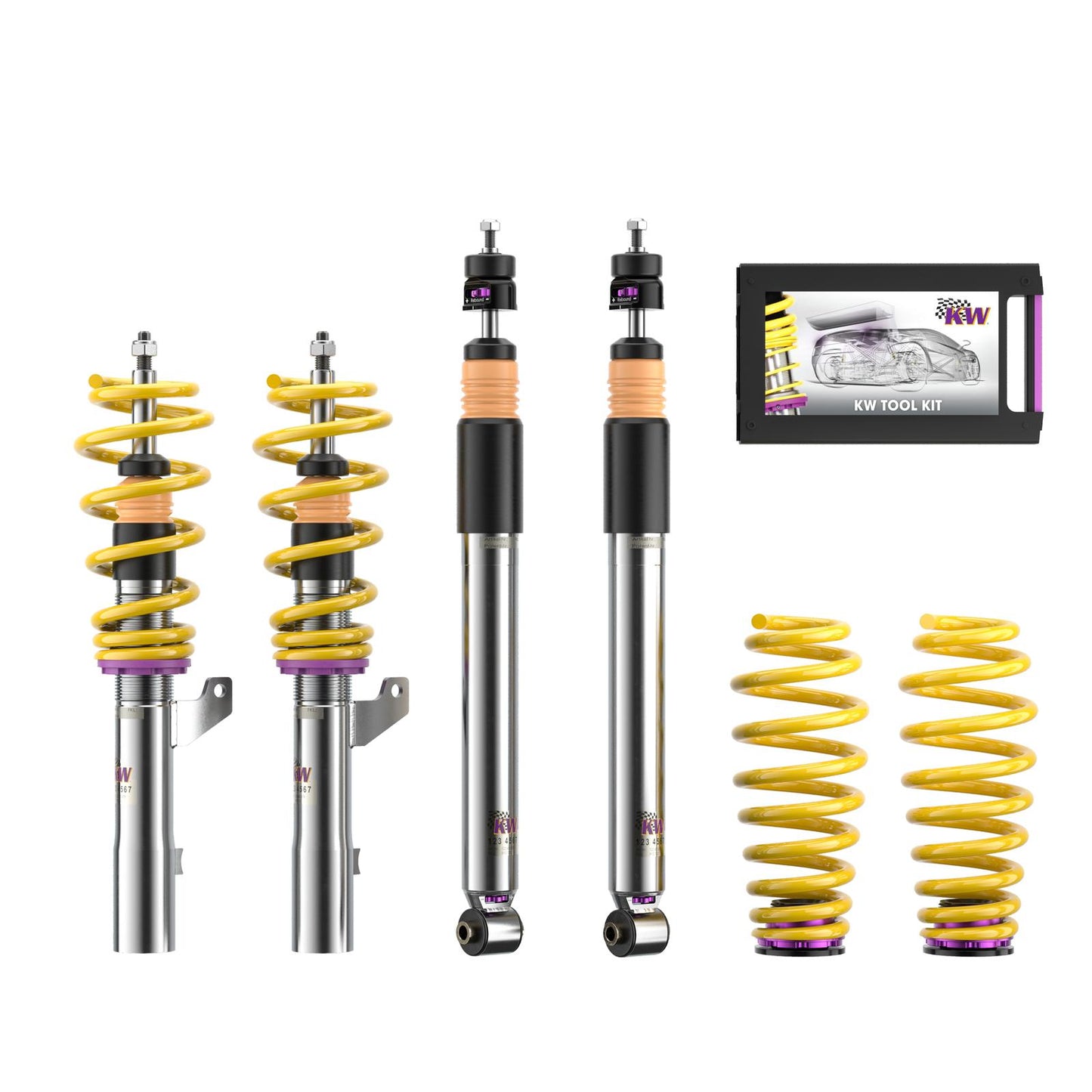 KW V3 Coilover Suspension - Ford Focus ST Mk3 ST250 Hatchback