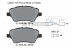 Pagid Racing Street+ Ford Fiesta ST Mk7 ST180 Front Performance Brake Pads T8197SP2001
