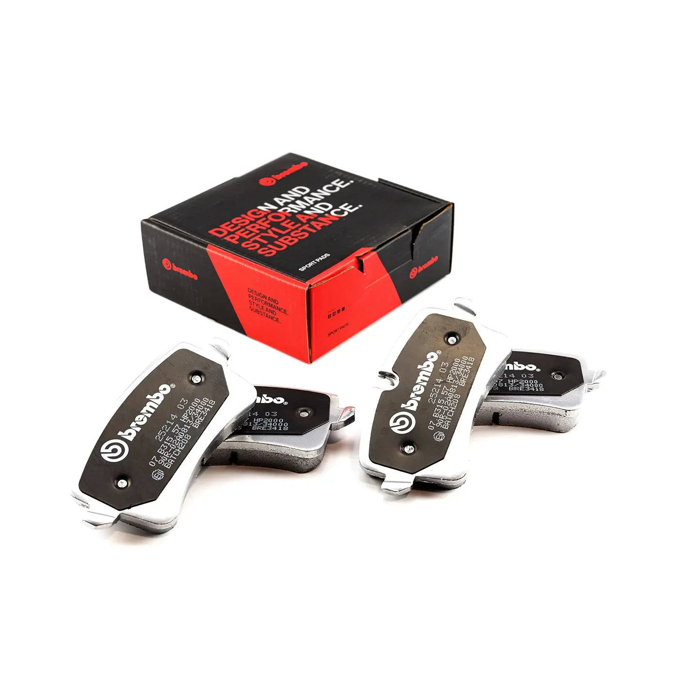 Brembo Sport HP2 Rear Brake Pads - 07.B315.57 - Audi RS6/RS7 C7