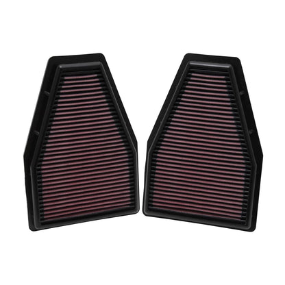 K&N Performance Replacement Air Filter (Pair) - Porsche 911 S/GTS 3.8 991.1