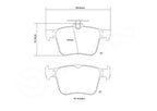 Brembo Sport HP2 Rear Brake Pads - 07.B315.41 - VW T-Roc R