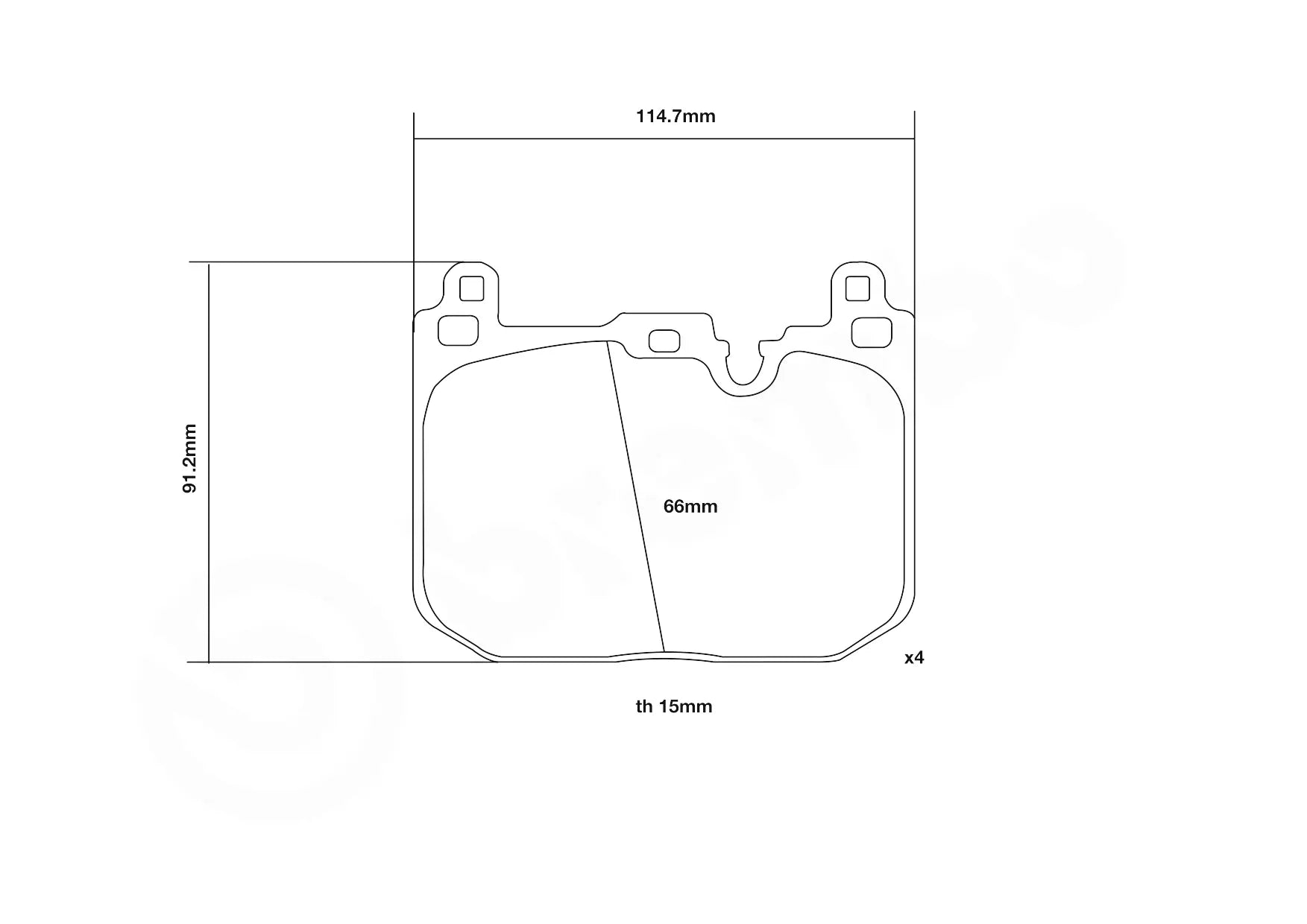 Brembo Sport HP2 Front Brake Pads - 07.D435.69/07.B314.85 - MINI Cooper S F56
