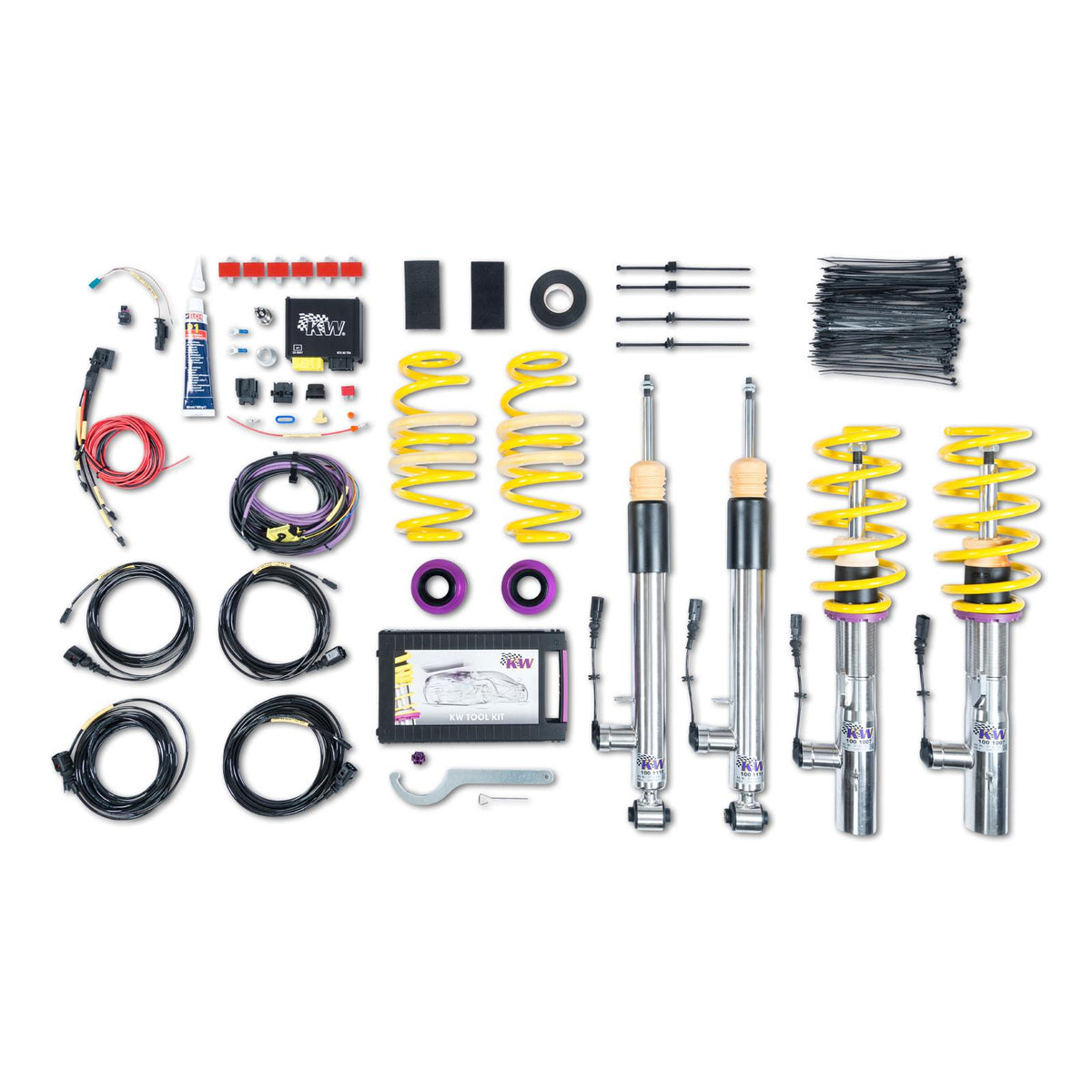 KW DDC ECU Coilover Suspension Electronically Adjustable - VW Golf R Mk7 Hatchback (2014-2020)