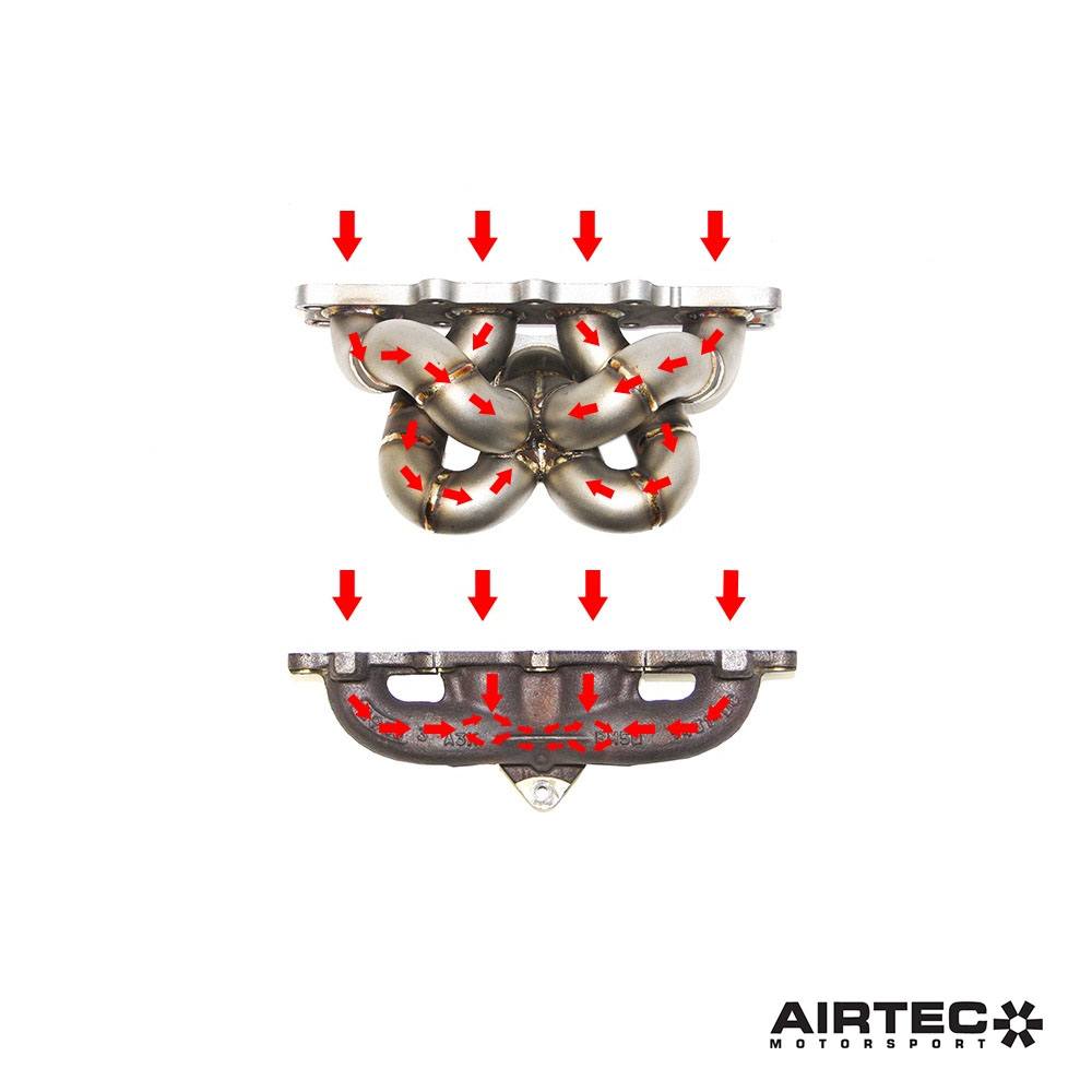 Colector de escape tubular AIRTEC Motorsport para Fiesta Mk7 ST180 / ST200 1.6 EcoBoost