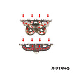 Colector de escape tubular AIRTEC Motorsport para Fiesta Mk7 ST180 / ST200 1.6 EcoBoost