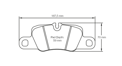 Pagid Racing RSL29 Rear Brake Pads - Porsche 911 S/GTS 992