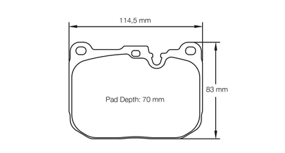 Pagid Racing RSL29 Front Brake Pads - BMW M135i and M235i F20/F22