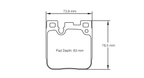 Pastillas de freno traseras Pagid Racing RSL29 - BMW M140i y M240i F20/F22