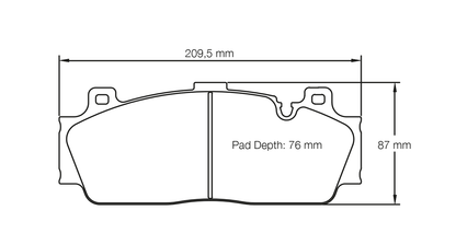 Pagid Racing RSL29 Front Brake Pads - BMW M2 Competition F87