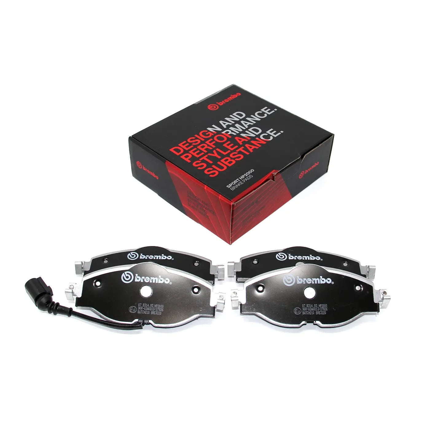 Brembo Sport HP2 Front Brake Pads - 07.B314.52 - VW Polo GTI Mk5 6R/6C