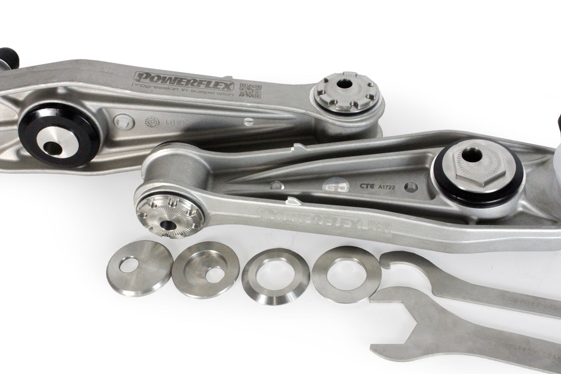 Powerflex Front Track Control Arm & Bush Kit Adjustable - Porsche Boxster/Cayman S/GTS 981/718