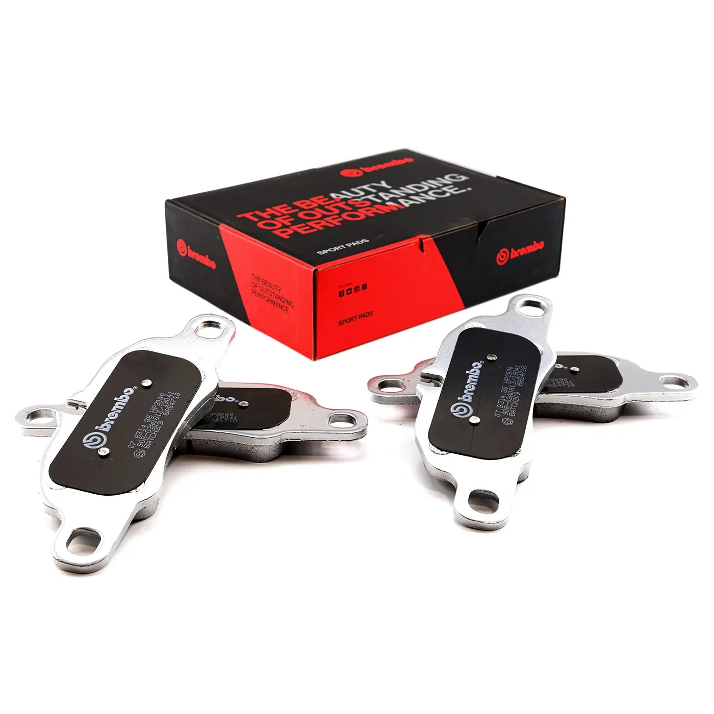 Brembo Sport HP2 Front Brake Pads - 07.B314.86 - Porsche Boxster/Cayman S/GTS 981
