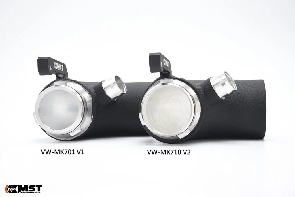 Manguera de silicona para admisión de aire y codo de entrada de turbo de gran tamaño MST Performance Hybrid Turbo 2.0TSI MQB