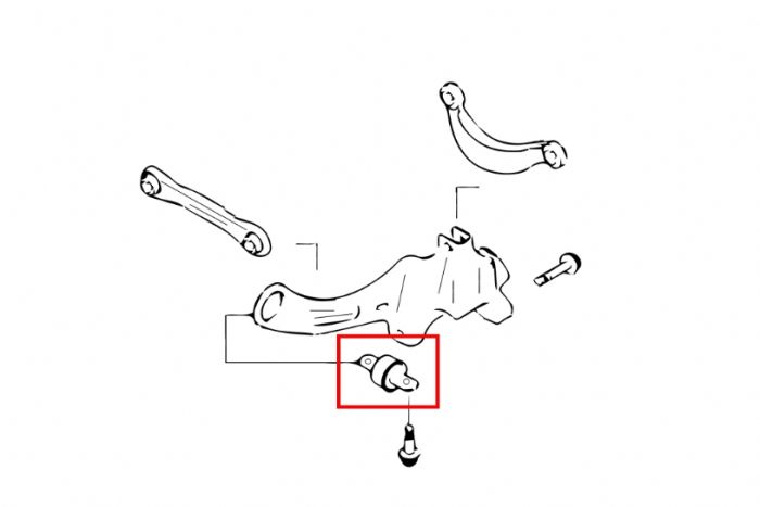 Hardrace Rear Trailing Arm Bush - Ford Focus Mk2 Mk3 ST/RS