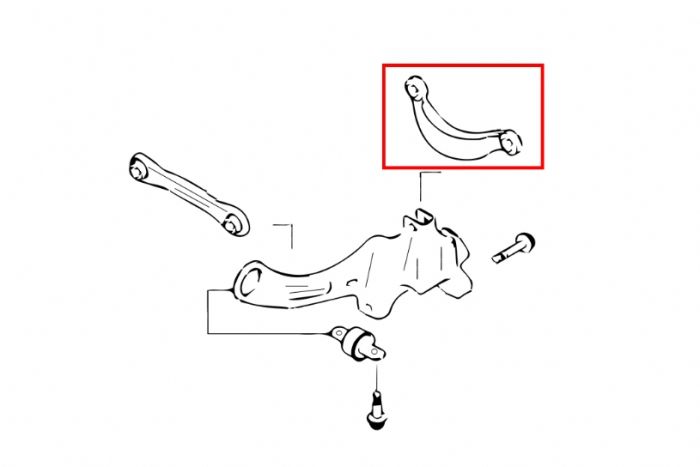 Hardrace Rear Camber Arm (Adjustable) - Ford Focus Mk2 Mk3 ST/RS