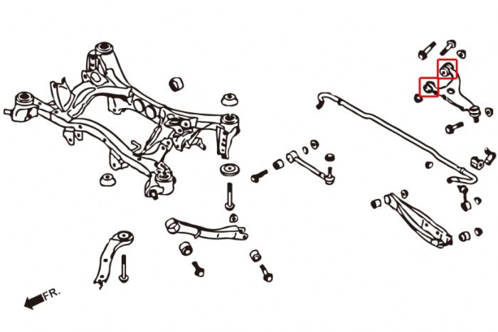 Hardrace Rear Upper Arm Bush - Front - Toyota GR86 & GT86