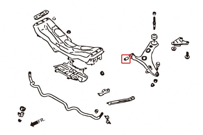 Hardrace Front Lower Arm Bush - Front - Toyota GR86 & GT86