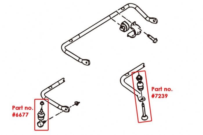 Hardrace Rear Anti-Roll Bar Bush (Reinforced)  - Ford Focus Mk3 & Mk2 (NOT RS)